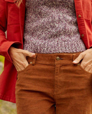 Toad & Co Women's Karuna Cord Wide Leg Pant | Brown Sugar