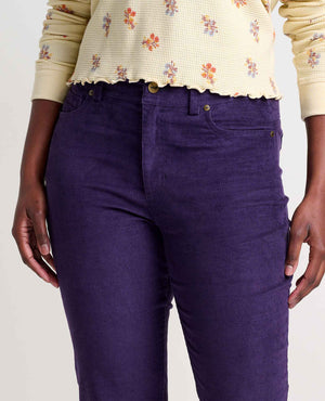 Toad & Co Karuna Cord 5 Pocket Skinny Pant | Black Currant