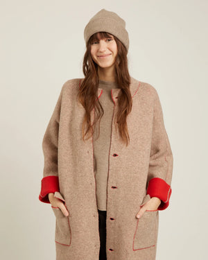 Naif Volga Double Sided Coat | Poppy