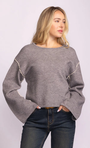 Pink Martini Granola Sweater | Grey