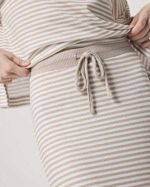 Splendid Brooke Stripe Skirt | Fawn