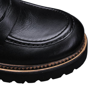 Bueno Annie Loafer | Black + Merlot