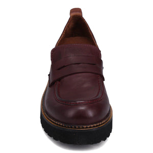 Bueno Annie Loafer | Black + Merlot