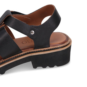 Buenos Athena Leather Sandal | Black