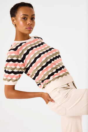 Garcia Ladies Pullover | White Combo