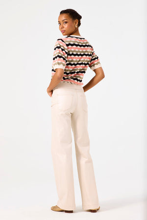 Garcia Ladies Pullover | White Combo