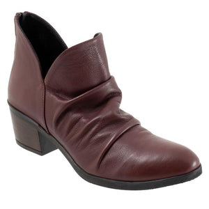 Bueno Cori Leather Ankle Boot | Black + Merlot