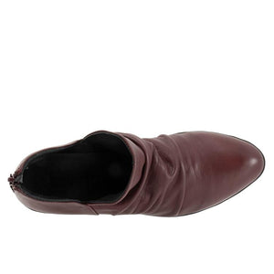 Bueno Cori Leather Ankle Boot | Black + Merlot