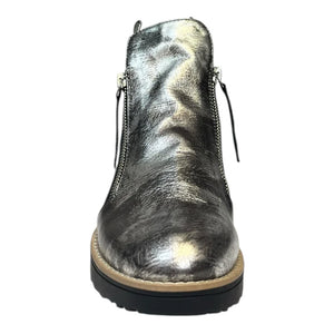 Django & Juliette Oh My Leather Shoe | Black Silver