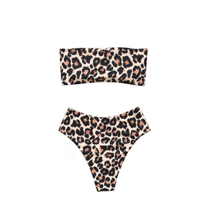Shady Lady Malibu Two Piece Swimsuit | Leopard