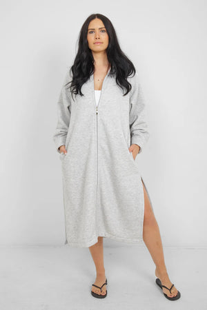 Tofino Towel The Rails Zip Coverup | Grey