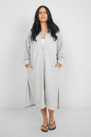 Tofino Towel The Rails Zip Coverup | Grey
