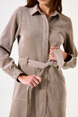 Garcia Corduroy Dress | Taupe