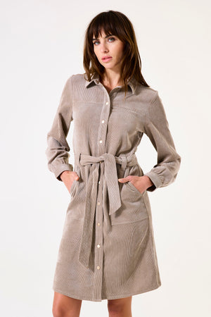 Garcia Corduroy Dress | Taupe