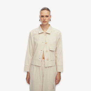 Pokoloko Herringbone Short Jacket