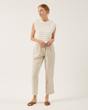 Naif Allen 100% Linen Pant | Oat