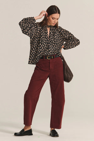 Velvet By Graham & Spencer Brylie Sanded Twill Utility Pant