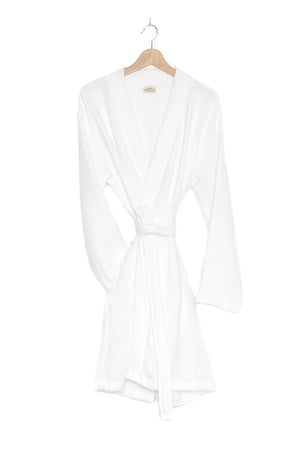 Tofino Towel The Quest Muslin Robe | Beige + Seashell