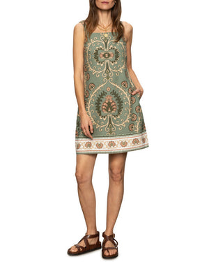 Sanctuary Tapestry Shift Dress | Sage