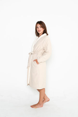 Tofino Towel Nordic Robe | Sand, Navy + Grey