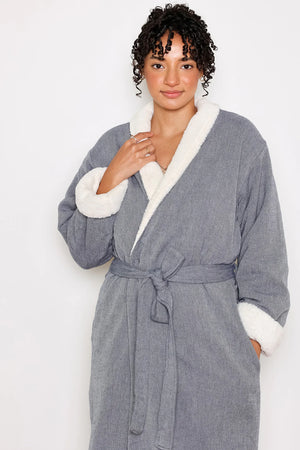Tofino Towel Nordic Robe | Sand, Navy + Grey