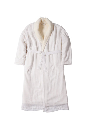 Tofino Towel Boreal Unisex Robe | White + Grey