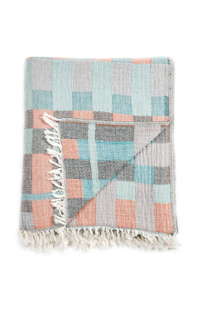 Tofino Towel The Xander Muslin Throw | Multi + Warm Mix