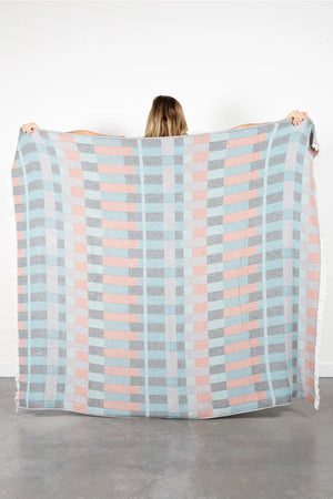 Tofino Towel The Xander Muslin Throw | Multi + Warm Mix