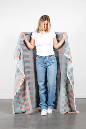 Tofino Towel The Xander Muslin Throw | Multi + Warm Mix