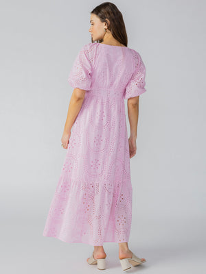 Sanctuary Maxi Eyelet Dress | Pink