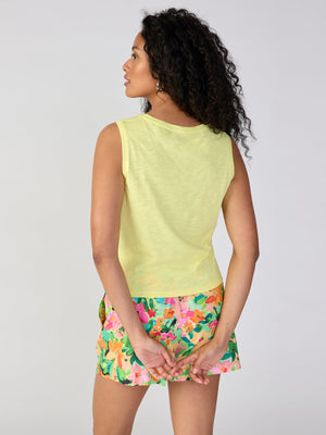Sanctuary Twisted Tank | Pink, Geranium, Lemon