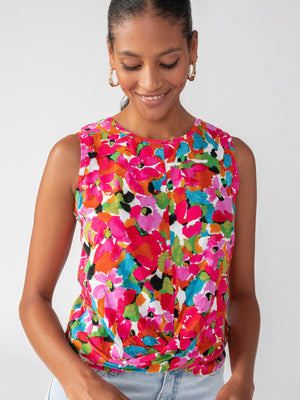 Sanctuary Twisted Tank | Pink, Geranium, Lemon