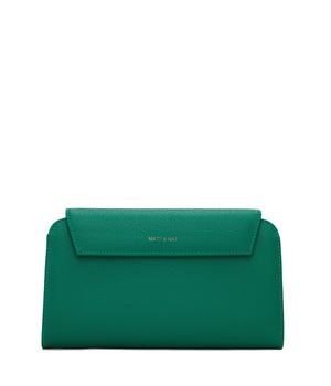 Matt & Nat BAY Vegan Folded Arbour Wallet | Jewel, Peacock & Black