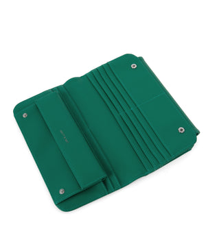Matt & Nat BAY Vegan Folded Arbour Wallet | Jewel, Peacock & Black
