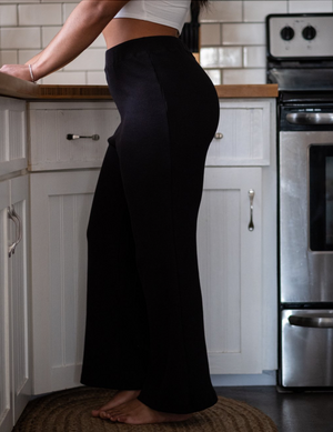 Pure Balanxed Waffle Trousers (Black & Lilac)