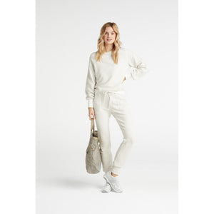 YAYA Jogger Pants in White Sand