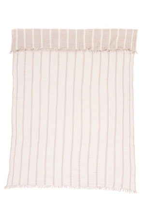 Tofino Towel Ahoy Throw Blanket | Beige & Stone