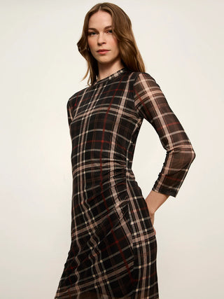 Sanctuary Easy Autumn Mesh Dress | Brown