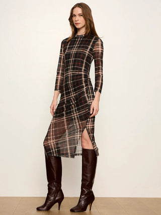 Sanctuary Easy Autumn Mesh Dress | Brown