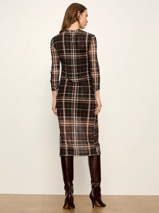 Sanctuary Easy Autumn Mesh Dress | Brown