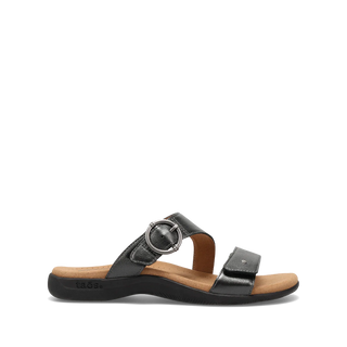 Taos Westside Sandal | Black Metallic + Champagne