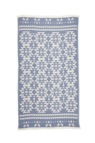 Tofino Towel The Coast Turkish Towel | Yellow, Pewter, Sage + Blue