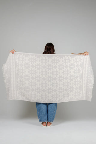 Tofino Towel The Coast Turkish Towel | Yellow, Pewter, Sage + Blue