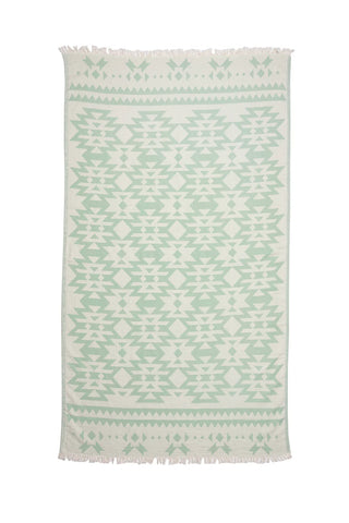 Tofino Towel The Coast Turkish Towel | Yellow, Pewter, Sage + Blue