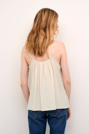 Cream Anna Top | Ancient Scroll