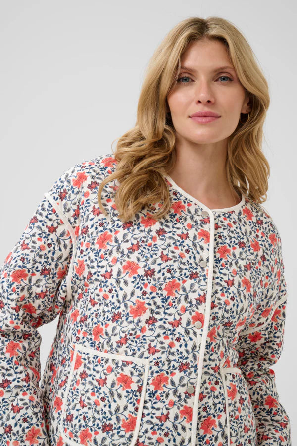 Cream Naomi Jacket | Rose Floral