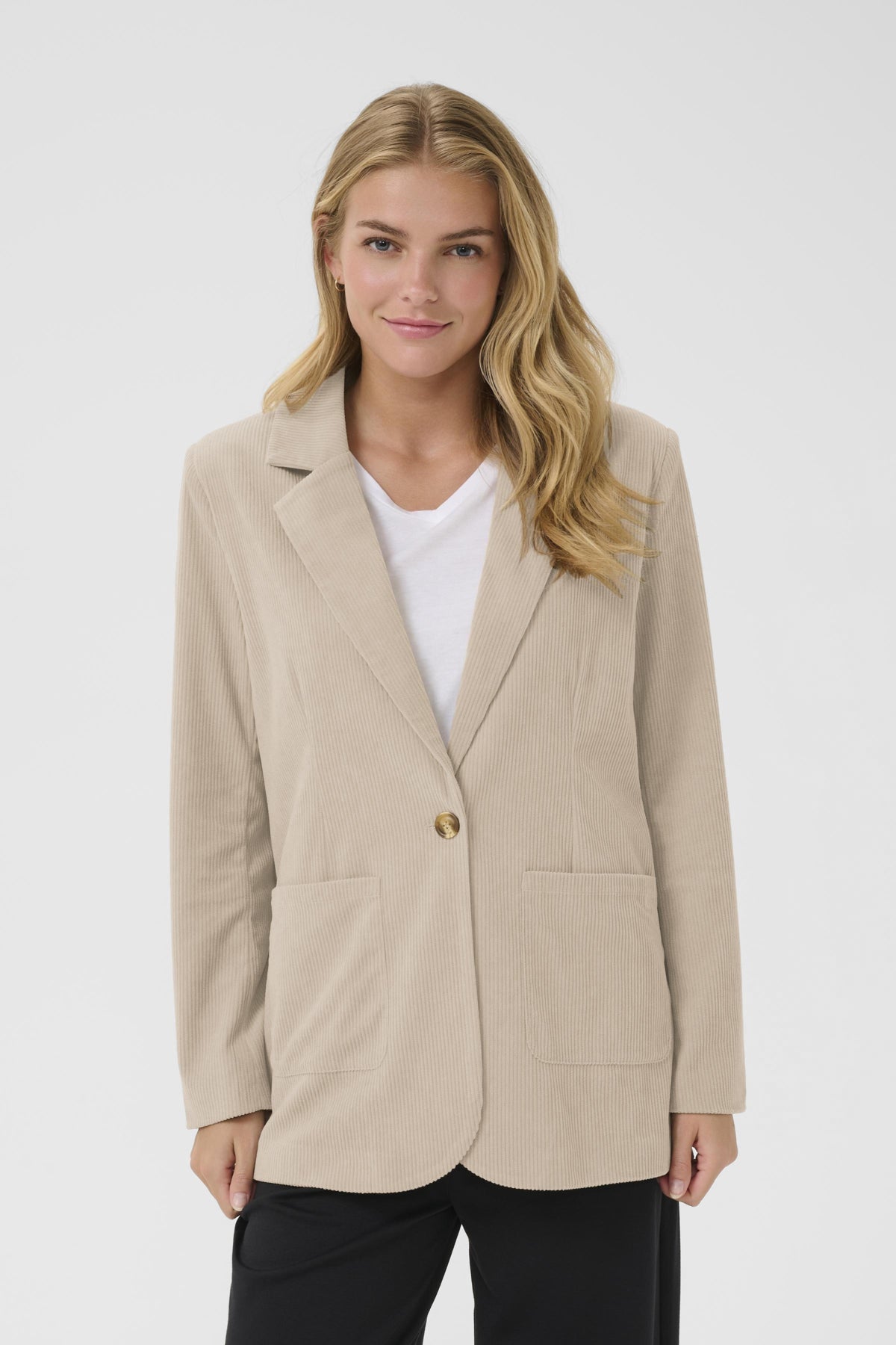 Cream Corduroy Blazer | Cobblestone & Sorrel Horse
