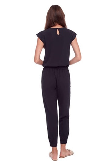 Up! Solid Vegan Silk Jogger | Black