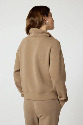 MPG Long Sleeve Quarter Zip | Black, Caribou, Navy