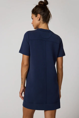 MPG Dreamweave Short Sleeve Dress | Navy
